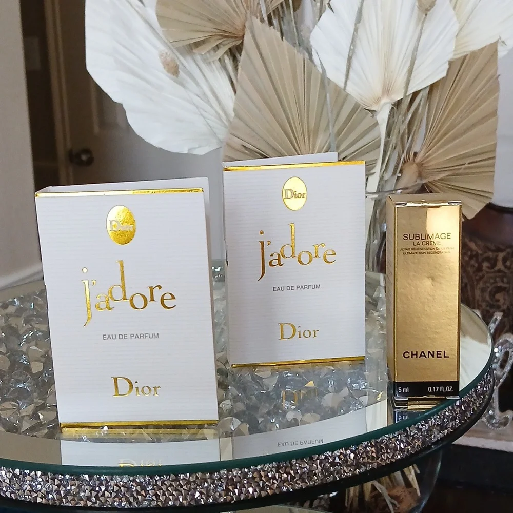 New 2 Dior J'adore Eau de Parfum and 1 Chanel Sublimage cream - Picture 4 of 17